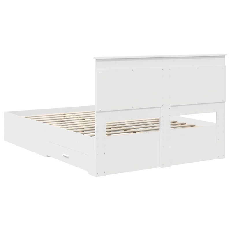 Casa si Gradina - Mobilier - Paturi si accesorii - Paturi - Cadru de pat cu sertar cu headboard cu depozitare Lemn compozit - Infinity.ro