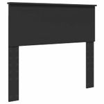 Casa si Gradina - Mobilier - Paturi si accesorii - Paturi - Cadru de pat cu headboard Negru 100 x 200 cm Lemn de pin masiv - Infinity.ro