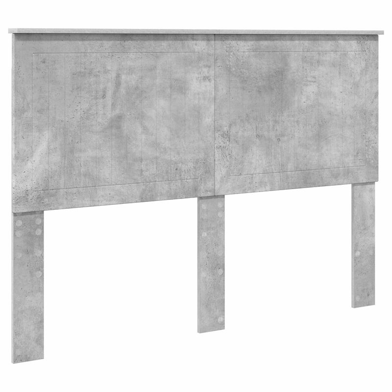 Casa si Gradina - Mobilier - Paturi si accesorii - Paturi - Cadru de pat cu headboard Beton 140 x 190 cm Lemn de pin masiv - Infinity.ro