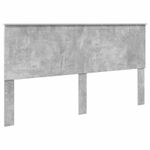 Casa si Gradina - Mobilier - Paturi si accesorii - Paturi - Cadru de pat cu headboard Beton 180 x 200 cm Lemn de pin masiv - Infinity.ro