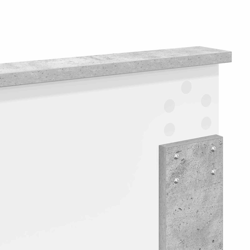 Casa si Gradina - Mobilier - Paturi si accesorii - Paturi - Cadru de pat cu headboard Beton 180 x 200 cm Lemn de pin masiv - Infinity.ro