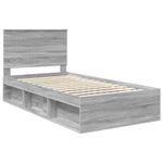 Casa si Gradina - Mobilier - Paturi si accesorii - Paturi - Cadru de pat Gri Sonoma 100 x 200 cm Lemn de pin masiv - Infinity.ro