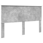 Casa si Gradina - Mobilier - Paturi si accesorii - Paturi - Cadru de pat cu headboard Beton 160 x 200 cm Lemn de pin masiv - Infinity.ro