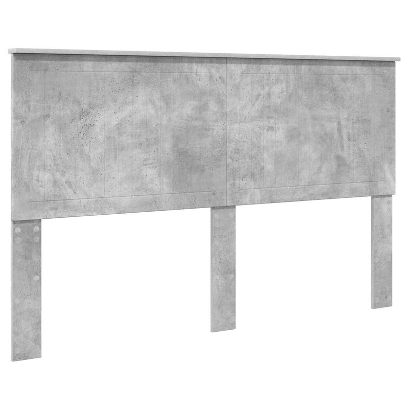 Casa si Gradina - Mobilier - Paturi si accesorii - Paturi - Cadru de pat cu headboard Beton 160 x 200 cm Lemn de pin masiv - Infinity.ro