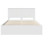 Casa si Gradina - Mobilier - Paturi si accesorii - Paturi - Cadru de pat cu headboard Alb 150 x 200 cm Lemn de pin masiv - Infinity.ro