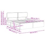 Casa si Gradina - Mobilier - Paturi si accesorii - Paturi - Cadru de pat cu headboard Beton 180 x 200 cm Lemn de pin masiv - Infinity.ro