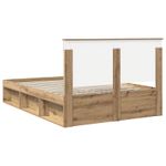 Casa si Gradina - Mobilier - Paturi si accesorii - Paturi - Cadru de pat Stejar artizanal 135 x 190 cm Lemn de pin masiv - Infinity.ro