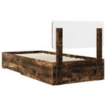 Casa si Gradina - Mobilier - Paturi si accesorii - Paturi - Cadru de pat Stejar fumuriu 100 x 200 cm Lemn compozit - Infinity.ro