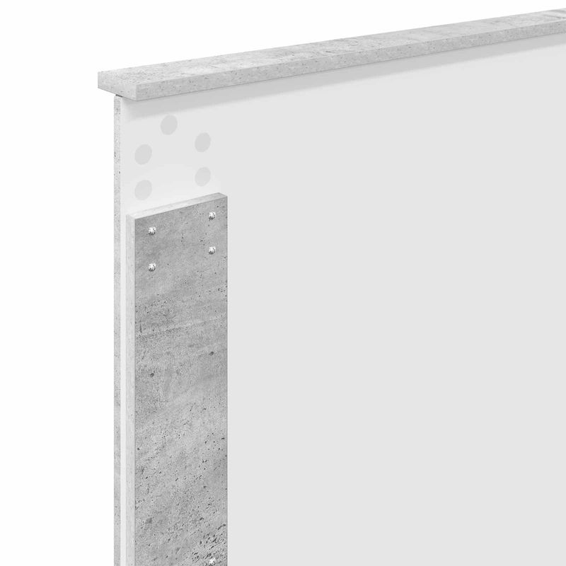 Casa si Gradina - Mobilier - Paturi si accesorii - Paturi - Cadru de pat Gri Concret 90 x 190 cm Lemn de pin masiv - Infinity.ro