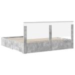 Casa si Gradina - Mobilier - Paturi si accesorii - Paturi - Cadru de pat cu sertar Gri din beton 180 x 200 cm Lemn compozit - Infinity.ro