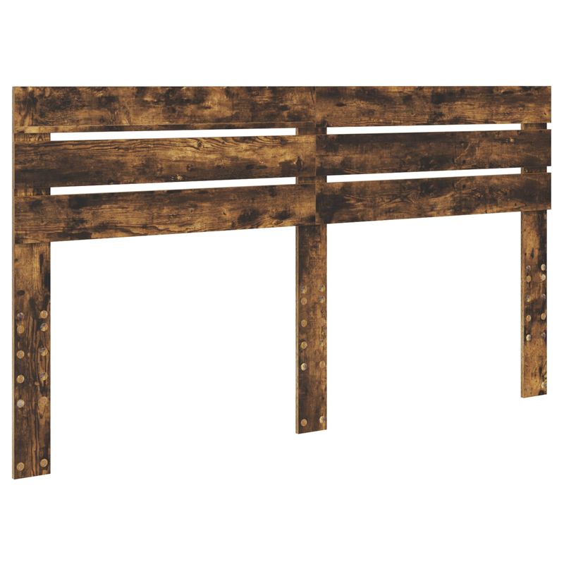 Casa si Gradina - Mobilier - Paturi si accesorii - Paturi - Pat cu storage Stejar fumuriu 180 x 200 cm Lemn compozit - Infinity.ro