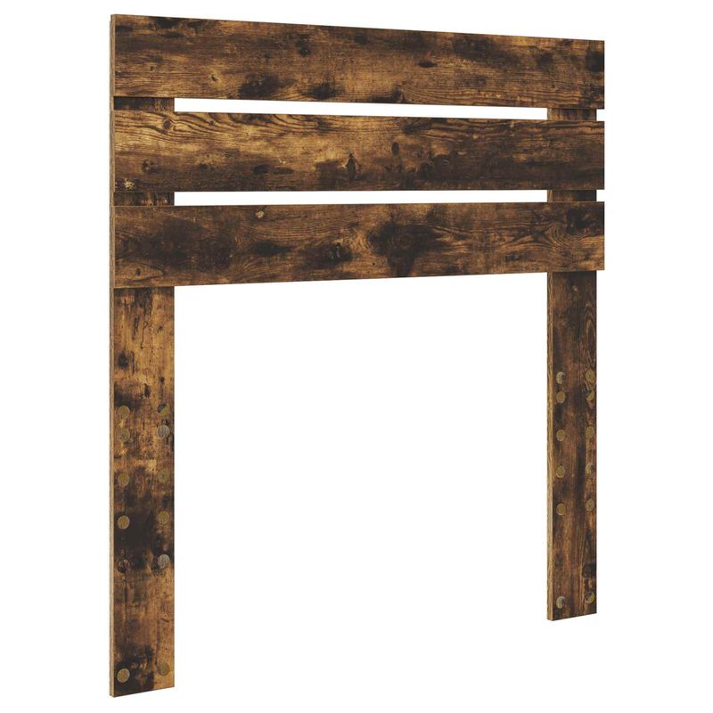 Casa si Gradina - Mobilier - Paturi si accesorii - Paturi - Cadru de pat Stejar fumuriu 75 x 190 cm Lemn de pin masiv - Infinity.ro