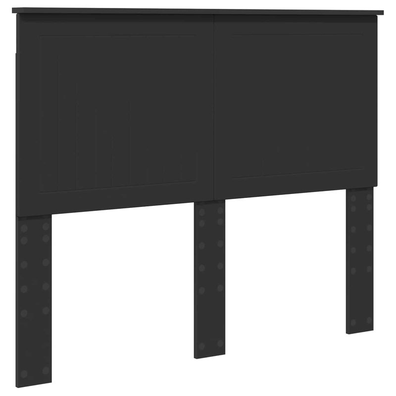 Casa si Gradina - Mobilier - Paturi si accesorii - Paturi - Cadru de pat cu headboard Negru 135 x 190 cm Lemn compozit - Infinity.ro