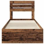 Casa si Gradina - Mobilier - Paturi si accesorii - Paturi - Cadru de pat cu sertar cu headboard cu depozitare Lemn compozit - Infinity.ro