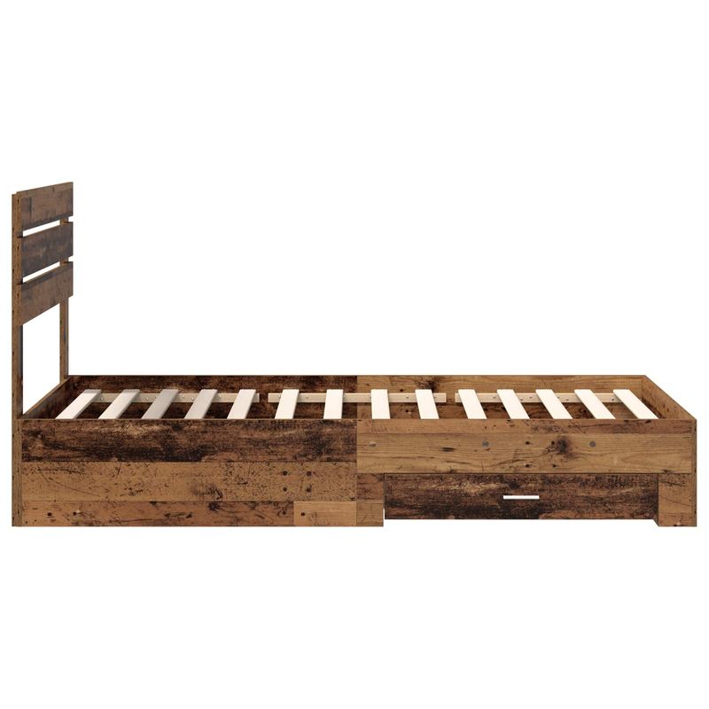 Casa si Gradina - Mobilier - Paturi si accesorii - Paturi - Cadru de pat cu sertar cu headboard cu depozitare Lemn compozit - Infinity.ro