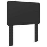 Casa si Gradina - Mobilier - Paturi si accesorii - Paturi - Cadru de pat cu headboard Negru 75 x 190 cm Lemn de pin masiv - Infinity.ro