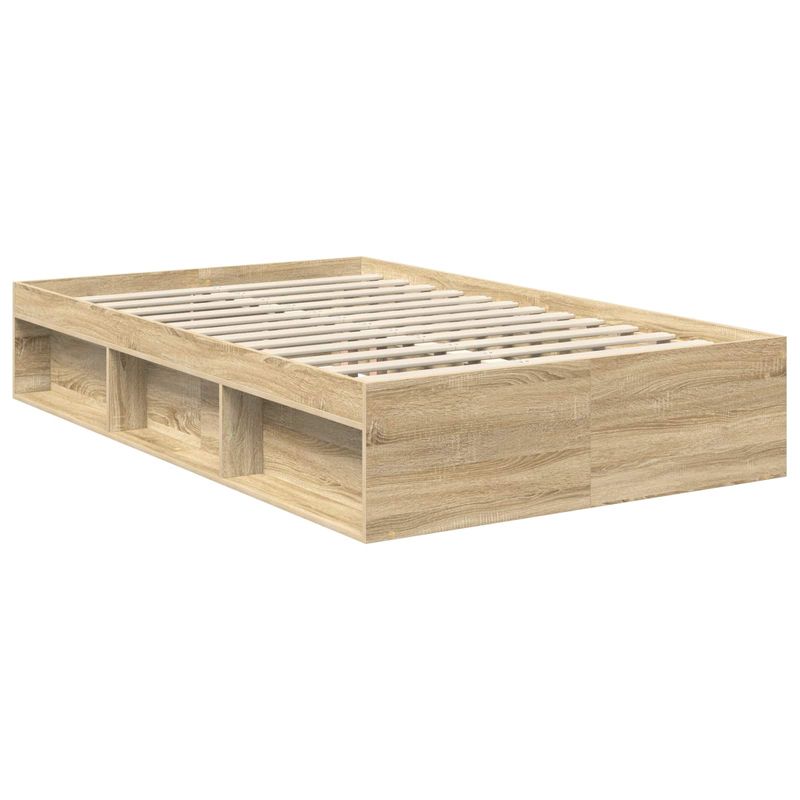 Casa si Gradina - Mobilier - Paturi si accesorii - Paturi - Cadru de pat cu headboard Sonoma 120 x 200 cm Lemn de pin masiv - Infinity.ro