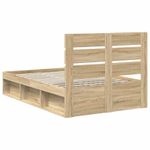 Casa si Gradina - Mobilier - Paturi si accesorii - Paturi - Cadru de pat cu headboard Sonoma 120 x 200 cm Lemn de pin masiv - Infinity.ro