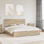 Casa si Gradina - Mobilier - Paturi si accesorii - Paturi - Cadru de pat cu sertar Stejar Sonoma 180 x 200 cm Lemn compozit - Infinity.ro