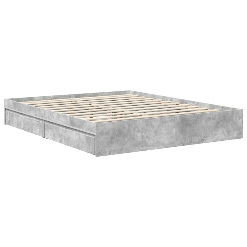 Casa si Gradina - Mobilier - Paturi si accesorii - Paturi - Pat cu storage Stejar Sonoma 160 x 200 cm Lemn compozit - Infinity.ro