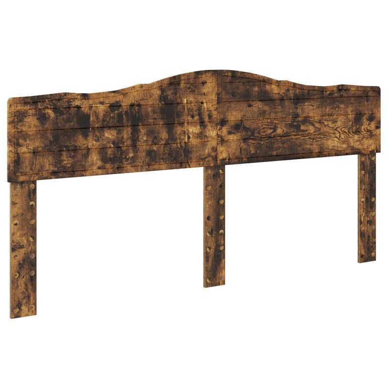 Casa si Gradina - Mobilier - Paturi si accesorii - Paturi - Cadru de pat Stejar fumuriu 200 x 200 cm Lemn compozit - Infinity.ro