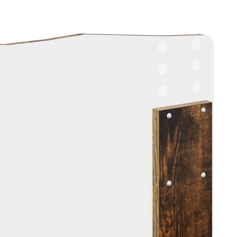 Casa si Gradina - Mobilier - Paturi si accesorii - Paturi - Cadru de pat Stejar fumuriu 200 x 200 cm Lemn compozit - Infinity.ro