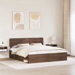 Casa si Gradina - Mobilier - Paturi si accesorii - Paturi - Cadru de pat Stejar inchis 180 x 200 cm Lemn de pin masiv - Infinity.ro