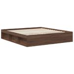 Casa si Gradina - Mobilier - Paturi si accesorii - Paturi - Cadru de pat Stejar inchis 180 x 200 cm Lemn de pin masiv - Infinity.ro