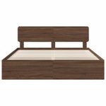 Casa si Gradina - Mobilier - Paturi si accesorii - Paturi - Cadru de pat Stejar inchis 180 x 200 cm Lemn de pin masiv - Infinity.ro