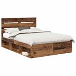 Casa si Gradina - Mobilier - Paturi si accesorii - Paturi - Cadru de pat Lemn vechi 150 x 200 cm Lemn de pin masiv - Infinity.ro