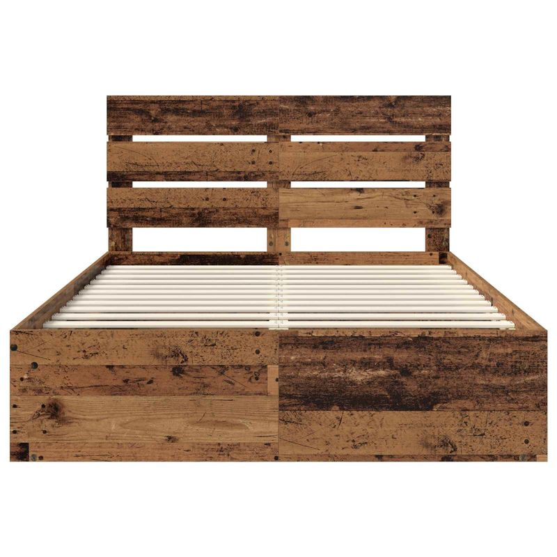 Casa si Gradina - Mobilier - Paturi si accesorii - Paturi - Cadru de pat Lemn vechi 150 x 200 cm Lemn de pin masiv - Infinity.ro