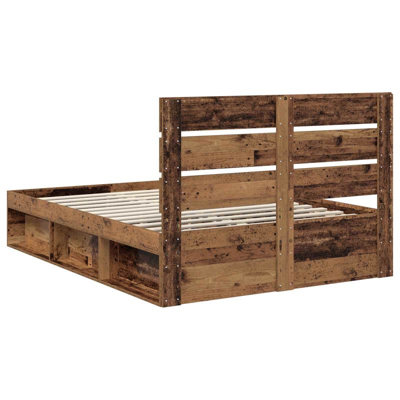 Casa si Gradina - Mobilier - Paturi si accesorii - Paturi - Cadru de pat Lemn vechi 150 x 200 cm Lemn de pin masiv - Infinity.ro