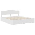 Casa si Gradina - Mobilier - Paturi si accesorii - Paturi - Cadru de pat cu headboard Alb 180 x 200 cm Lemn compozit - Infinity.ro