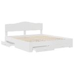 Casa si Gradina - Mobilier - Paturi si accesorii - Paturi - Cadru de pat cu headboard Alb 180 x 200 cm Lemn compozit - Infinity.ro