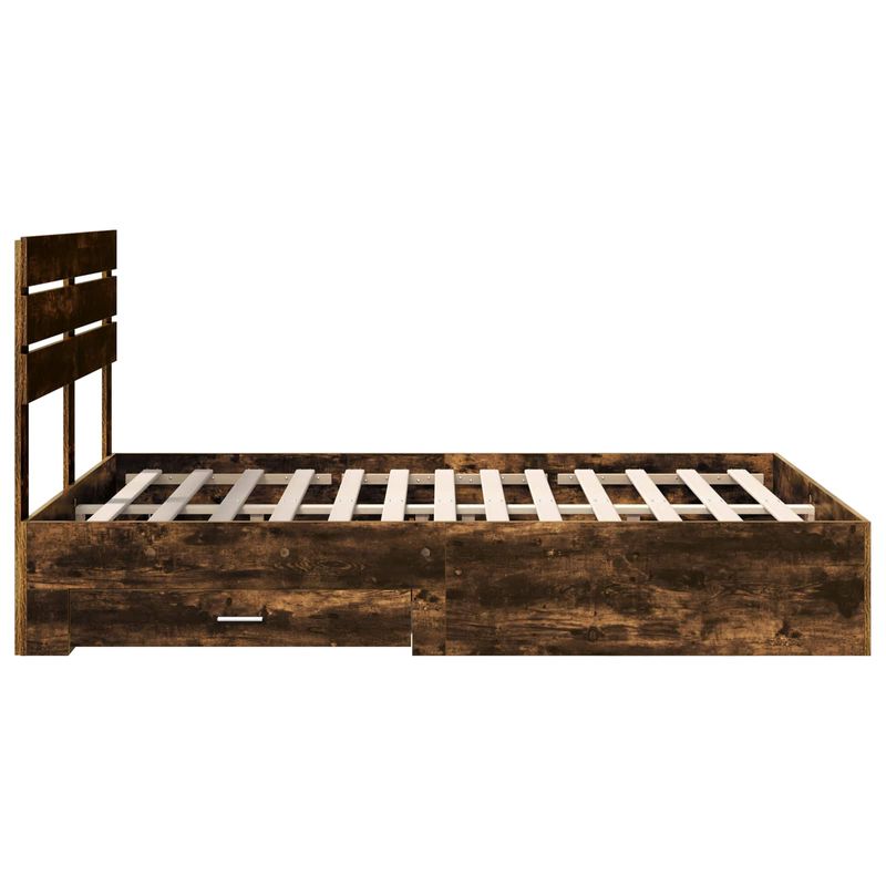 Casa si Gradina - Mobilier - Paturi si accesorii - Paturi - Cadru de pat cu sertar cu headboard cu depozitare Lemn compozit - Infinity.ro