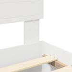 Casa si Gradina - Mobilier - Paturi si accesorii - Paturi - Cadru de pat cu headboard Alb 180 x 200 cm Lemn compozit - Infinity.ro