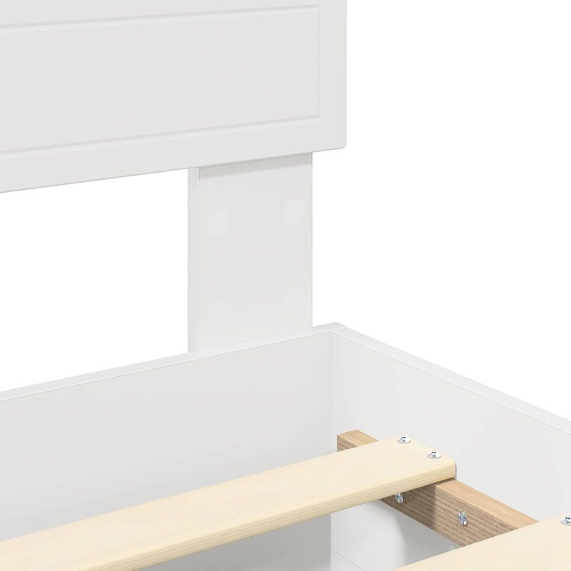 Casa si Gradina - Mobilier - Paturi si accesorii - Paturi - Cadru de pat cu headboard Alb 180 x 200 cm Lemn compozit - Infinity.ro