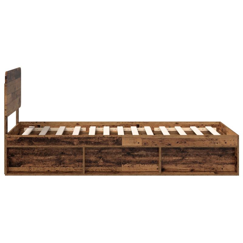 Casa si Gradina - Mobilier - Paturi si accesorii - Paturi - Cadru de pat Lemn vechi 90 x 190 cm Lemn de pin masiv - Infinity.ro
