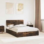 Casa si Gradina - Mobilier - Paturi si accesorii - Paturi - Cadru de pat cu sertar cu headboard cu depozitare Lemn compozit - Infinity.ro