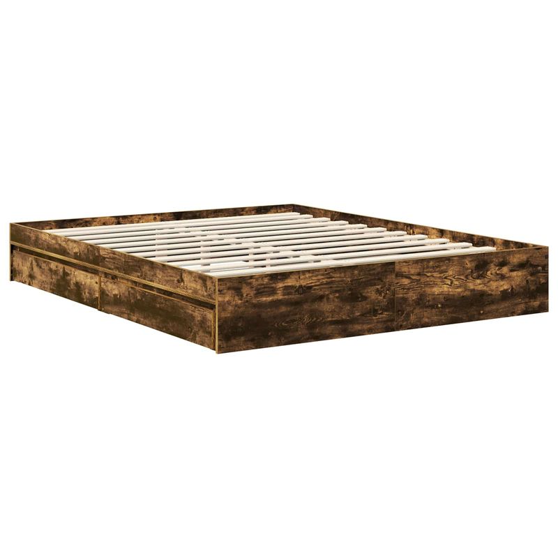 Casa si Gradina - Mobilier - Paturi si accesorii - Paturi - Cadru de pat cu sertar cu headboard cu depozitare Lemn compozit - Infinity.ro