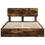Casa si Gradina - Mobilier - Paturi si accesorii - Paturi - Cadru de pat cu sertar cu headboard cu depozitare Lemn compozit - Infinity.ro