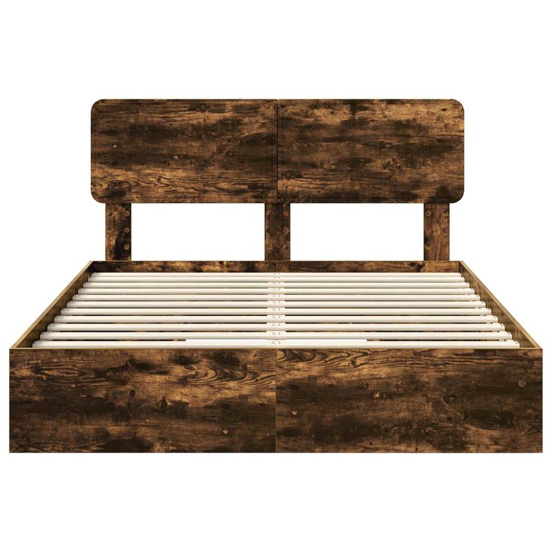 Casa si Gradina - Mobilier - Paturi si accesorii - Paturi - Cadru de pat cu sertar cu headboard cu depozitare Lemn compozit - Infinity.ro
