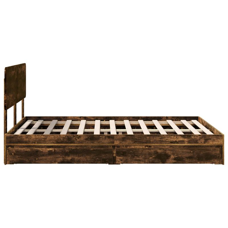Casa si Gradina - Mobilier - Paturi si accesorii - Paturi - Cadru de pat cu sertar cu headboard cu depozitare Lemn compozit - Infinity.ro