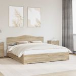 Casa si Gradina - Mobilier - Paturi si accesorii - Paturi - Cadru de pat cu sertar Stejar Sonoma 180 x 200 cm Lemn compozit - Infinity.ro