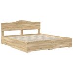 Casa si Gradina - Mobilier - Paturi si accesorii - Paturi - Cadru de pat cu sertar Stejar Sonoma 180 x 200 cm Lemn compozit - Infinity.ro
