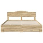Casa si Gradina - Mobilier - Paturi si accesorii - Paturi - Cadru de pat cu sertar Stejar Sonoma 180 x 200 cm Lemn compozit - Infinity.ro