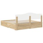 Casa si Gradina - Mobilier - Paturi si accesorii - Paturi - Cadru de pat cu sertar Stejar Sonoma 180 x 200 cm Lemn compozit - Infinity.ro