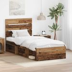 Casa si Gradina - Mobilier - Paturi si accesorii - Paturi - Cadru de pat Lemn vechi 100 x 200 cm Lemn de pin masiv - Infinity.ro