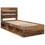 Casa si Gradina - Mobilier - Paturi si accesorii - Paturi - Cadru de pat Lemn vechi 100 x 200 cm Lemn de pin masiv - Infinity.ro