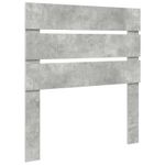 Casa si Gradina - Mobilier - Paturi si accesorii - Paturi - Cadru de pat Gri Concret 75 x 190 cm Lemn de pin masiv - Infinity.ro